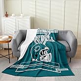 Erosebridal Football Throw Blanket Twin 60x80 inch,Rugby Fleece Blanket for Football Fan,Football City Bed Blanket,Sports Flannel Blanket for Living Room