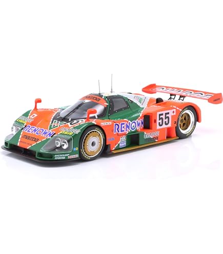 Amazon.com: OPO 10 - 1/43 car Compatible with Mazda 787B #55