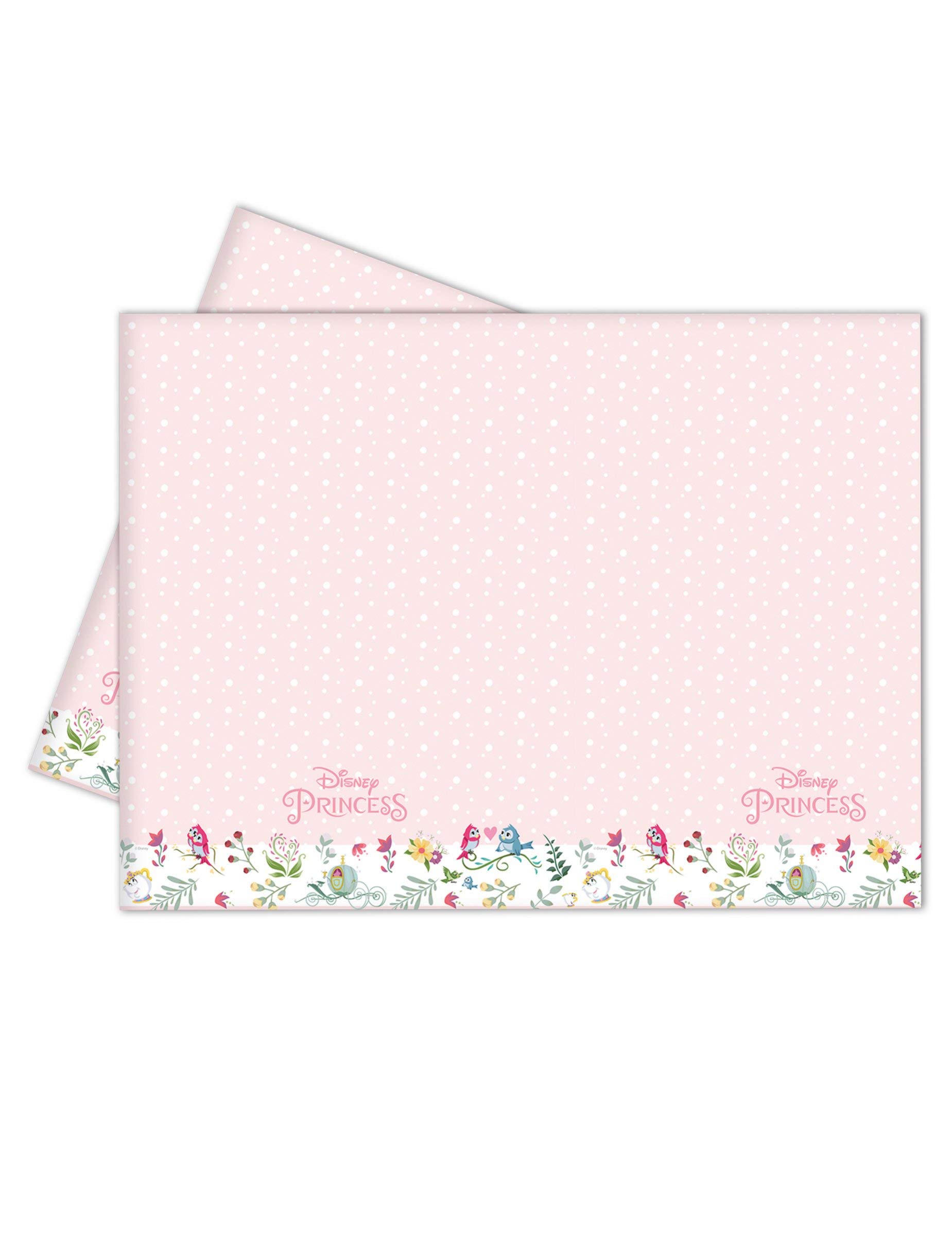 Disney Princess Party Table Cover Birthday Party Supplies Disposable Tableware, Pink, 120cm x 180cm (10020758)