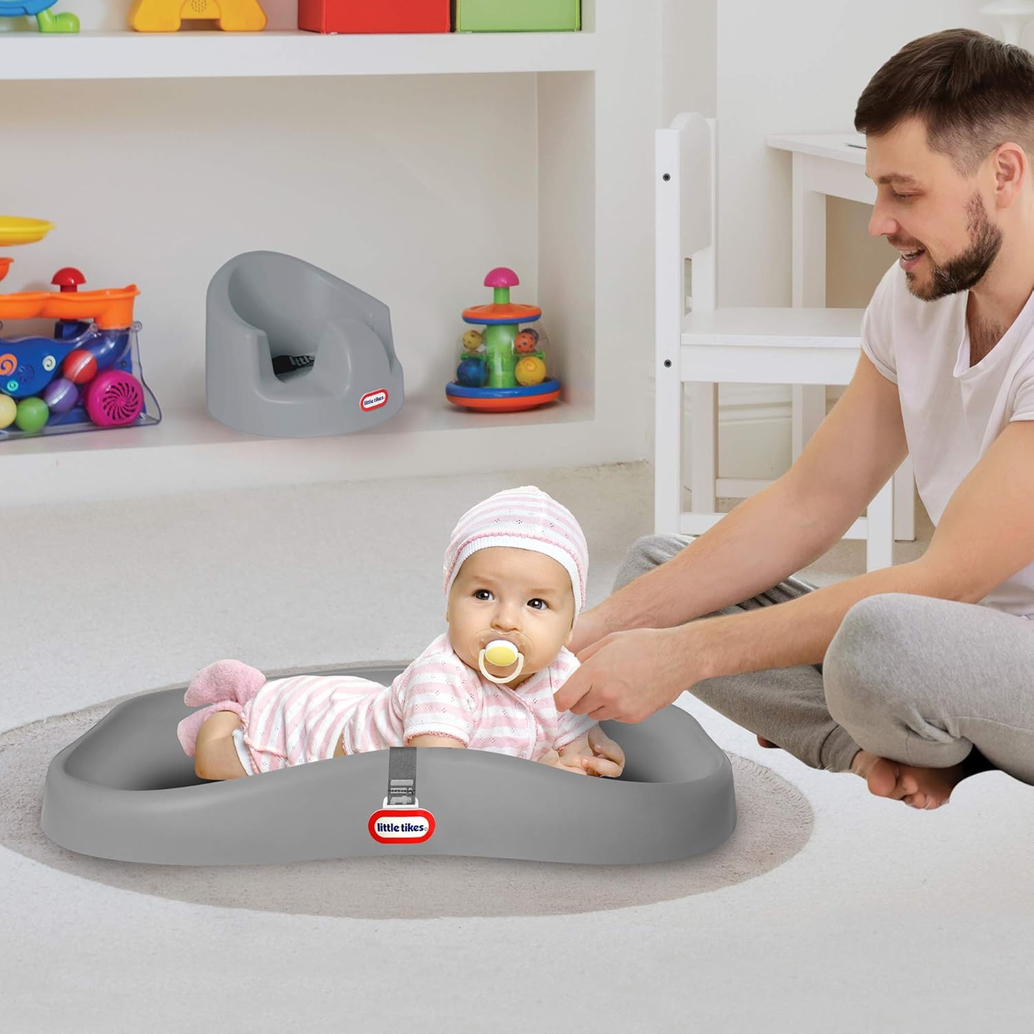 little tikes changing pad grey