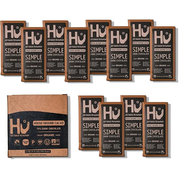 Amazon.com : Hu Organic Dark Chocolate Bars 12 Pack
