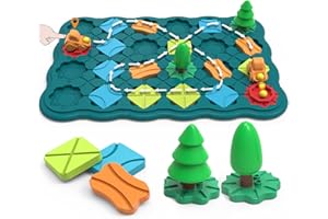 BONITOTO Kids Toys STEM Board Games - Logic Road Builder Brain Teasers Puzzles for 4 5 6 7 Year Old Boys Girls, Educational Montessori Xmas Gifts for Ages 4-8 Preschool Classroom Learning