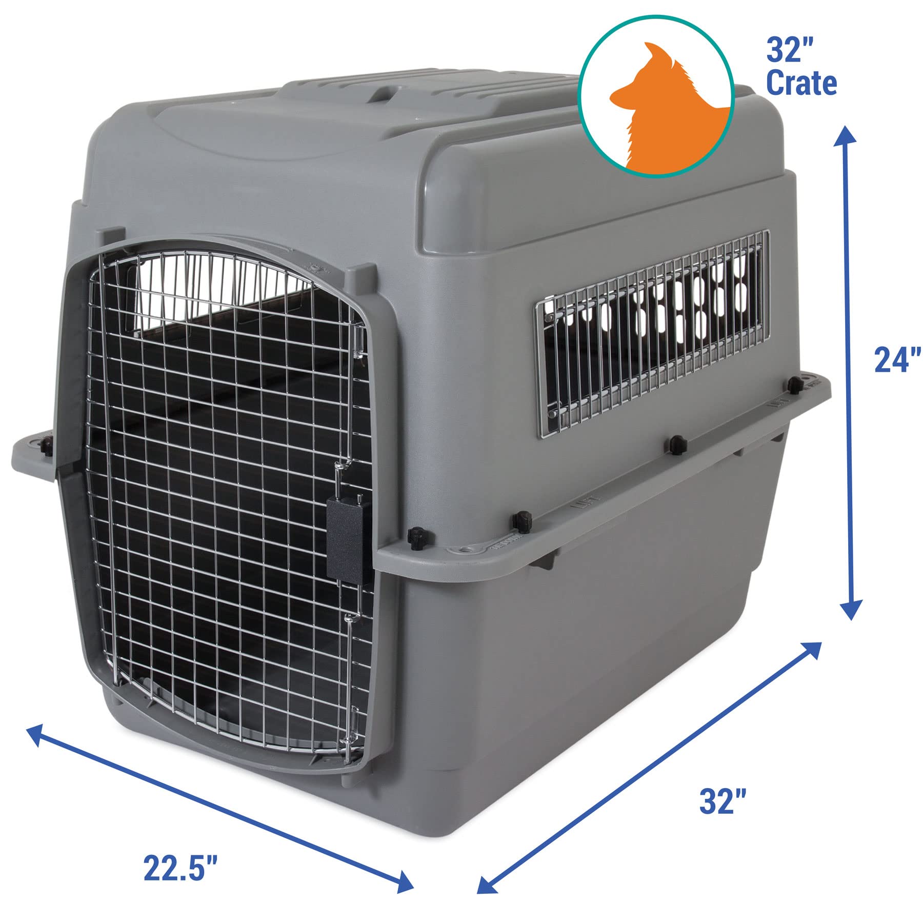 Beeztees Skykennel Number 3 , 81 x 57 x 60 cm, Grey