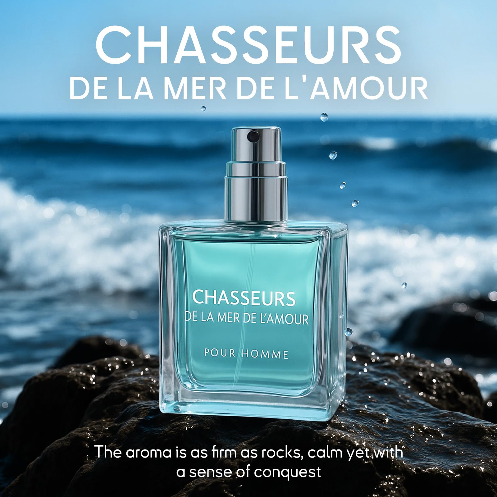 Pheromone Cologne for Men, Long Lasting Perfume Oil, Captivating Masculine Scent to Enhance Image, 2-Piece Set (1.7oz + 0.7oz)