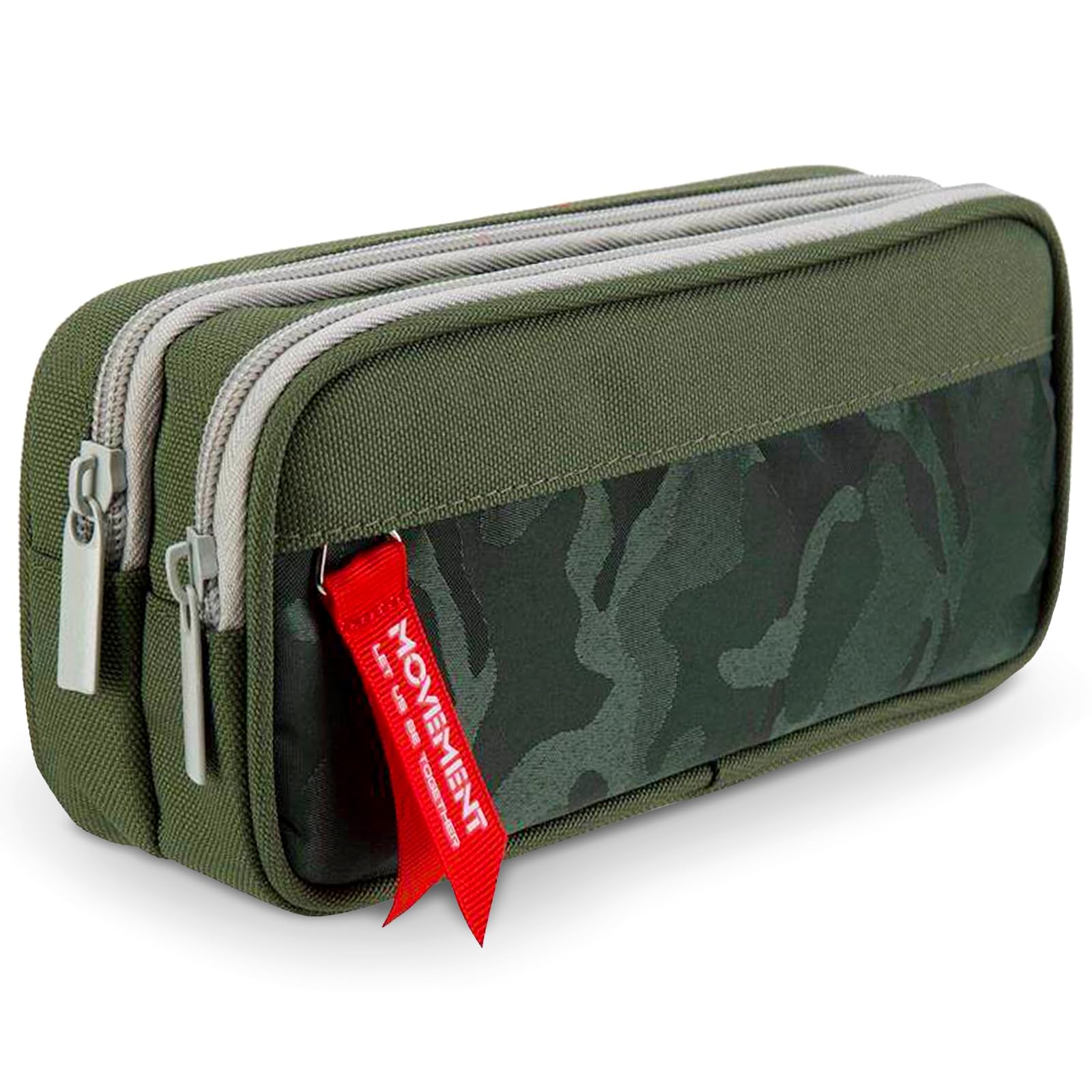 Maomaoyu Camouflage Boys Pencil Case, Green Pencil Case for Boys with Compartments, Large Capacity Pencil Cases for Teenage Boy Secondary School, Back to School Supplies — image 1