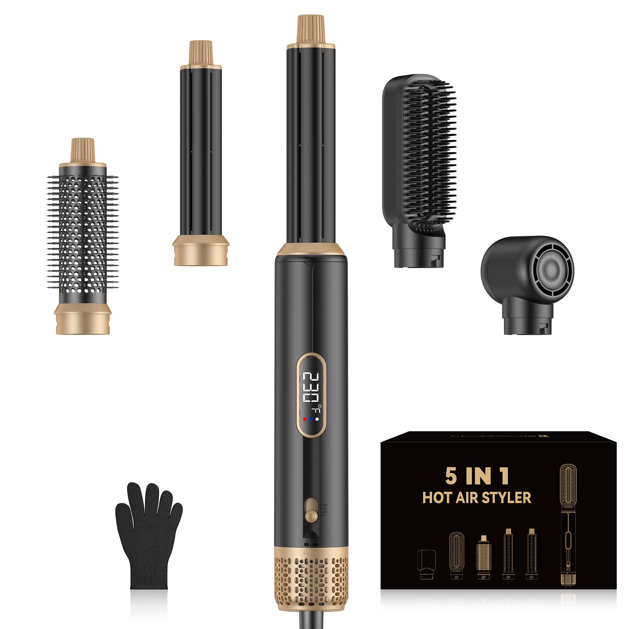 Photo 1 of 5 in ONE Hair Dryer Brush, Blow Dryer Curling Wand Hair Styling Tools Set