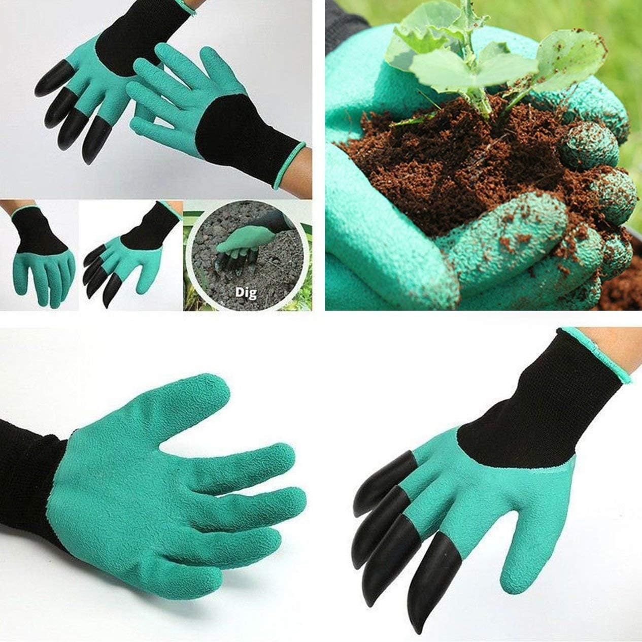 Safety Work Gloves Garden Gloves With Fingertips Claws Planting Gardening Tools Safe For Rose Pruning Mittens Digging Gloves Safety Work Gloves Co Safety Security