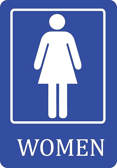Juvale Restroom Signs Decorative Bathroom Set Of 2 Ceramic