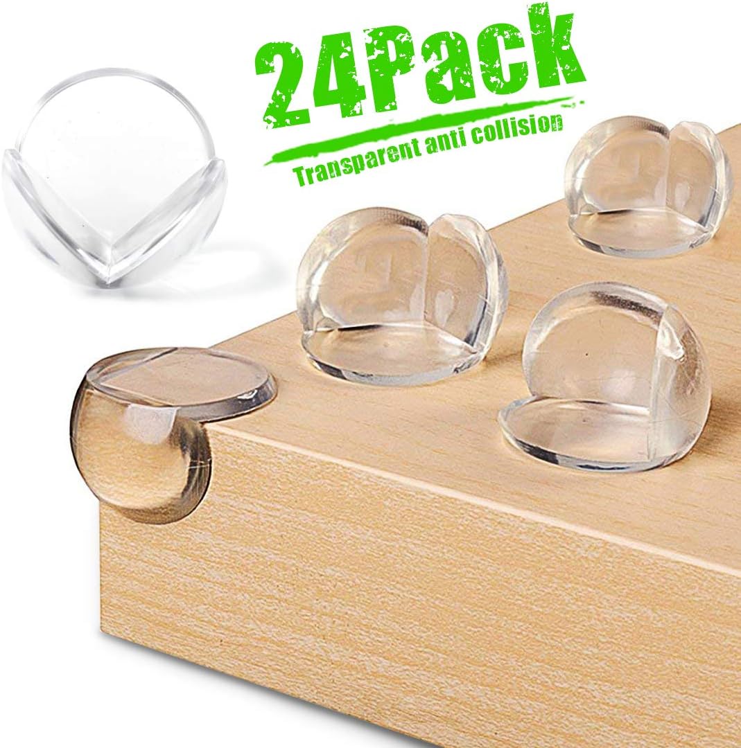 Lakind Protege Coin 24pcs Protection Coin Table Enfant Coins De Table Bebe Transparent De Meubles Adhesives 24pcs Protections D Angles Et Rebords Bebe Puericulture