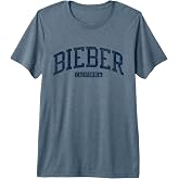 Bieber California CA College University Style Blue Premium Tri-blend T-Shirt