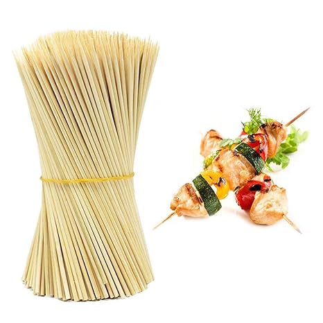 Bamboo Skewer Stick Set, 8-inch - 90-100 Sticks