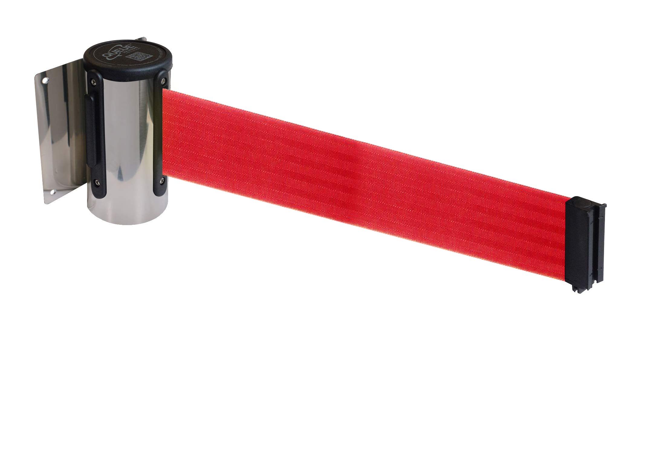 Flexibarrier Wall Mount with Barrier Tape 2.3 m / 4.5 m (2.3 m, Silver/Red)