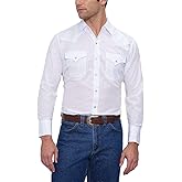 ELY Cattleman Mens Long Sleeve Tone on Tone Western Shirt