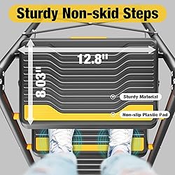 Urackify 3 Step Ladder, Heavy-Duty 800lb