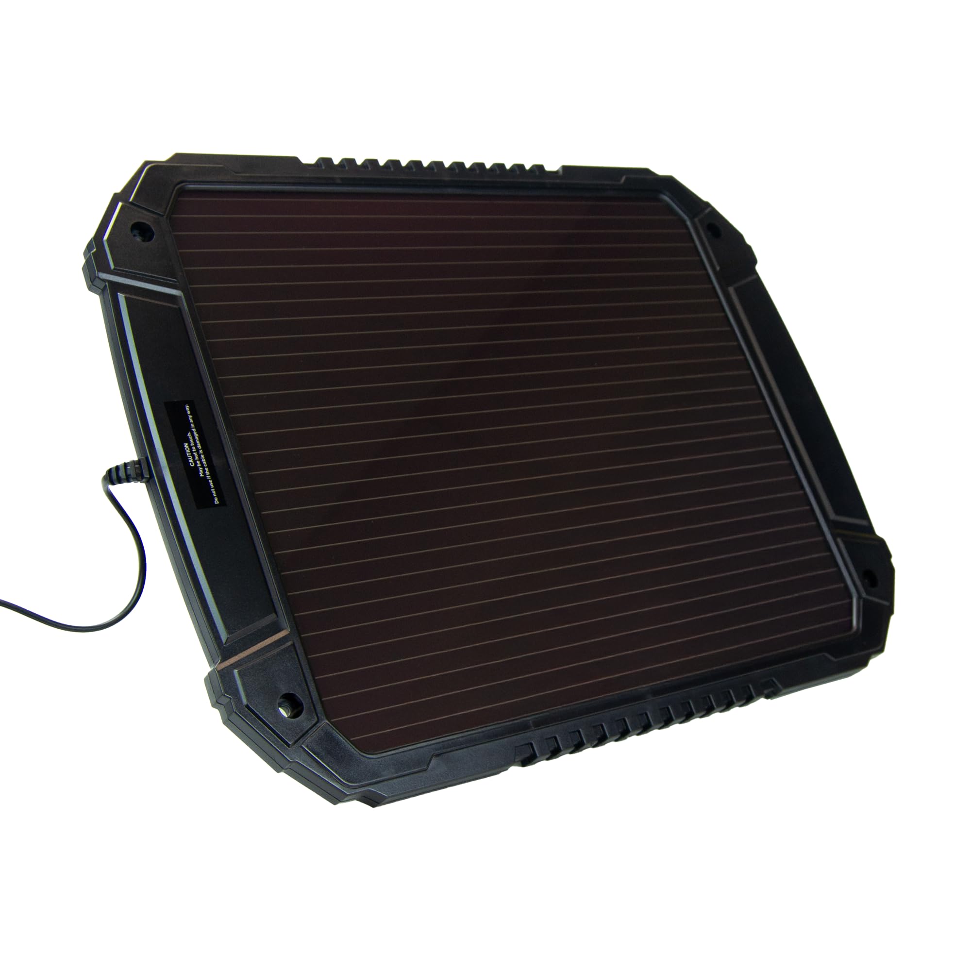 AA 12 V Car Solar Battery Trickle Charger, AA1432 - for Vehicles and Caravans - Battery Connectors Included, Solar 4.8W, Black