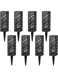 Maggift 8 Pcs Solar Powered LED Garden Lights, Automatic Led for Patio, Yard and Garden