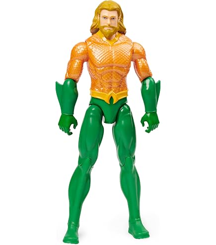 Action Figure Aquaman 30 Cm - Tuta Furtiva Da Film DC Aquaman 2, Lansay, Con Base E Biglietto Da Collezione