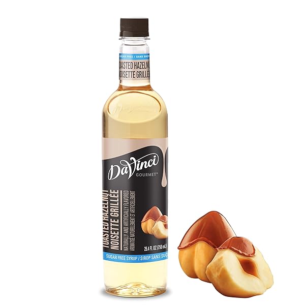 DAVINCI GOURMET SUGAR-FREE ORIGINAL HAZELNUT SYRUP, 25.4 FLUID...