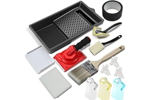 Konvixon 14 PCS Paint Edger Tool for Walls Kit | Paint Edge Trimmer with Two Replacement Pads | Paint Edger Tool for Ceilings, Corner & Walls | Edge Painting Tool for Home Interior