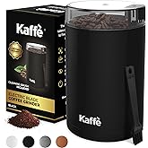Kaffe One-Touch Coffee Grinder Electric w/Cleaning Brush (3 oz) - Coffee Grinders for Home Use - Up to 12 Cups of Coffee per
