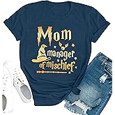 Women Funny Mom T Shirt Manager Shirt Mom Life Tee Fantastic Mama Shirt Magic Mom Shirt Mothers Day Tee Tops