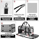 GRTLPOK Soft Sided Pet Carrier Grey M 17 lb 43x28x28 cm Airline Approved view 2