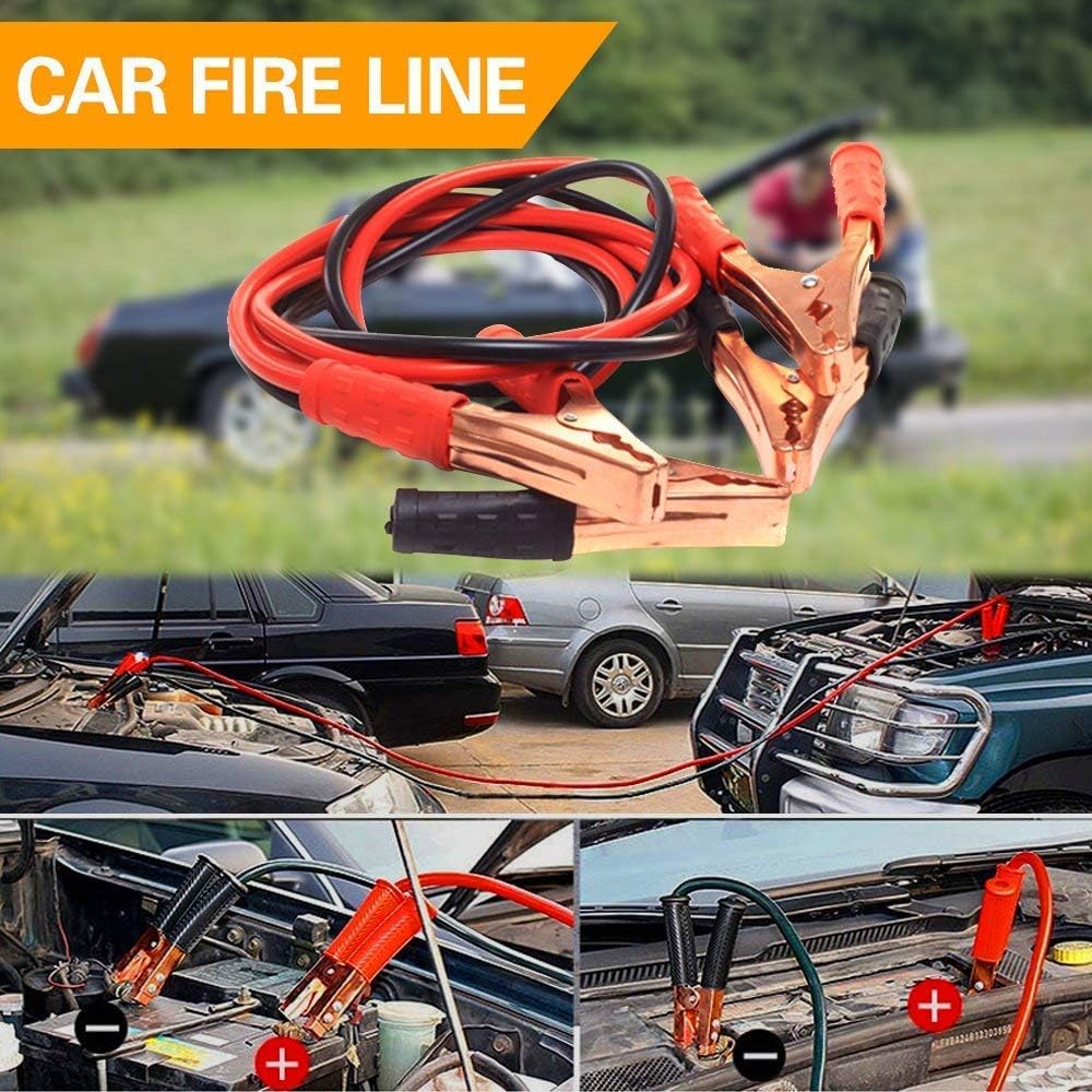 Sailnovo Car Emergency Kits, Multifunctional Roadside Assistance Auto Safty Kit ,First Aid Kit, Jumper Cables, Tow Rope, Triangle, Flashlight, Safety Hammer and More Ideal Survival Pack Accessories: Automotive