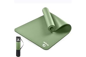 GRUPER Yoga Mat Non Slip NBR Extra Thick Yoga Mat, 72"L x 32"/24"W x 0.6"/0.4"TH (185cm x 80cm/61cm x 15mm/10mm), Anti-Tear Exercise Mat with Carrying Strap and Bag, Workout Mats for Yoga, Pilates