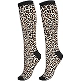 Guiteinyi Avocado Compression Socks Women Men Knee High Stock for Running Work Support Nurses Travel