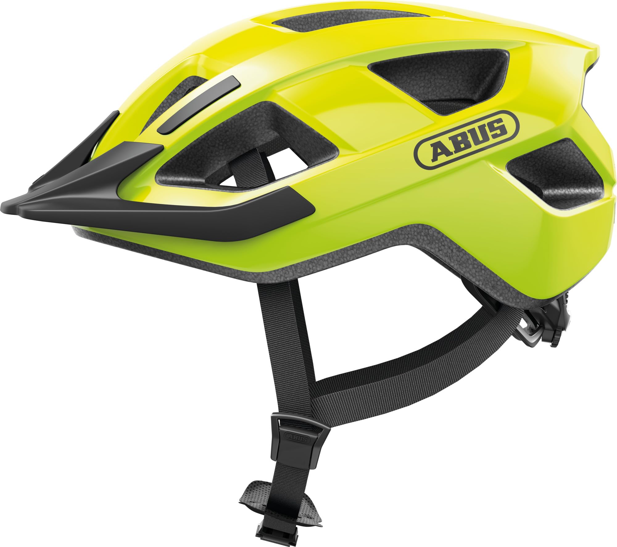 ABUS Aduro 3.0 LED Bike Helmet - sporty city Helmet in a stylish design for everyday and sporty Tours - with Rear Light - for Men and Women - Size S, black