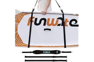 FunWater Paddle Board Carry Strap SUP Harness Adjustable Multi-Usage Shoulder Support Strengthen Buckle System for Paddle Boa