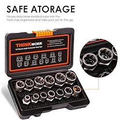 THINKWORK Bolt Extractor Set, 13+1 Pieces Impact