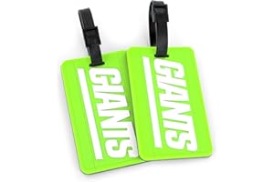 Aminco International NFL Baltimore Ravens Neon Soft Bag Tag, 2-Pack