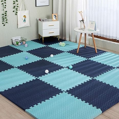 Amazon パズルマット おしゃれ サイドパーツ 赤ちゃん キッズ ベビー 床保護 子供部屋 洗える フロアマット カーペット カラー 夏 軽量 オールシーズン リビングルーム 寝室 30 30 1 40 幼稚園 育児介護 抗菌 防ダニ 断熱 防音 プレイマット ジョイントマット