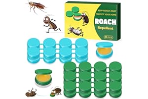 ENBABBOR 40 Pack Roach Repellent Cockroach Gel Bait Indoor Outdoor, Effective Cockroach Repellent Fast Acting Elimination of Indoor Roach Nests, Long-Lasting and Safe Family