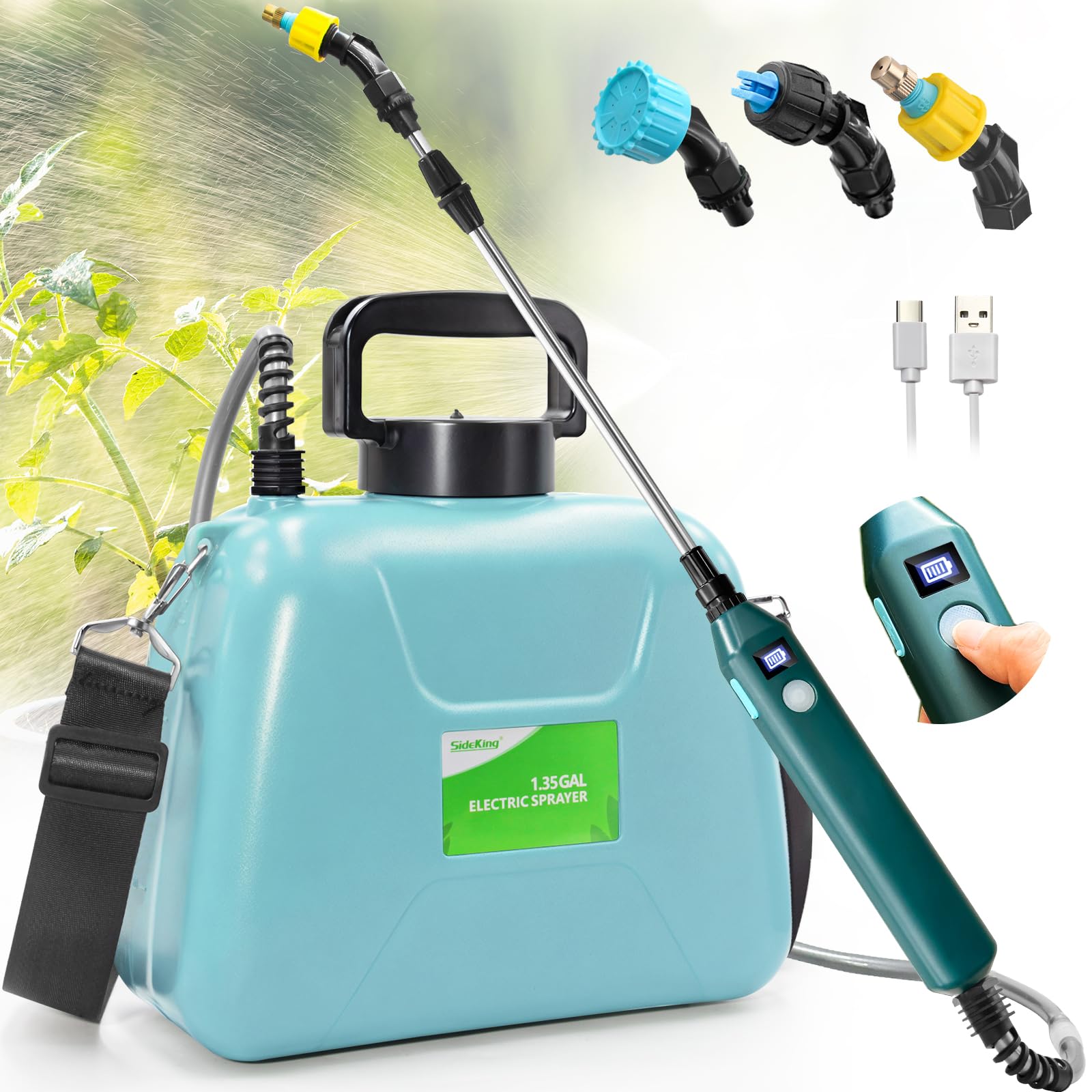 SideKing 1.35 Gallon/5L Battery Powered