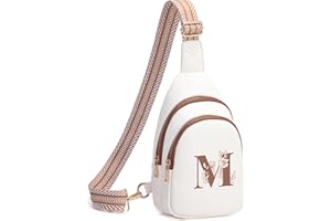 Viverte Crossbody Bags for Women Initial Sling Bag Cross Body Fanny Packs Personalized Gifts for Mom Women Wife