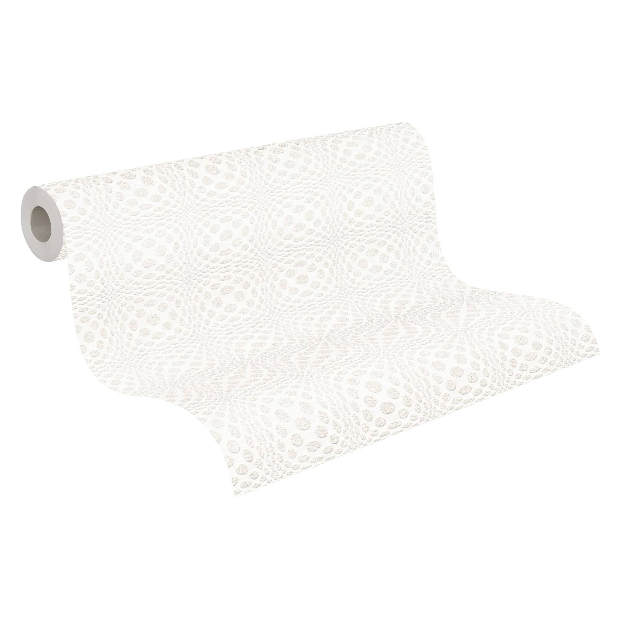 A.S. Création Meistervlies 2020 Paintable Non-Woven Wallpaper 10.05 m x 1.06 m White Paintable Made in Germany 951721 95172-1