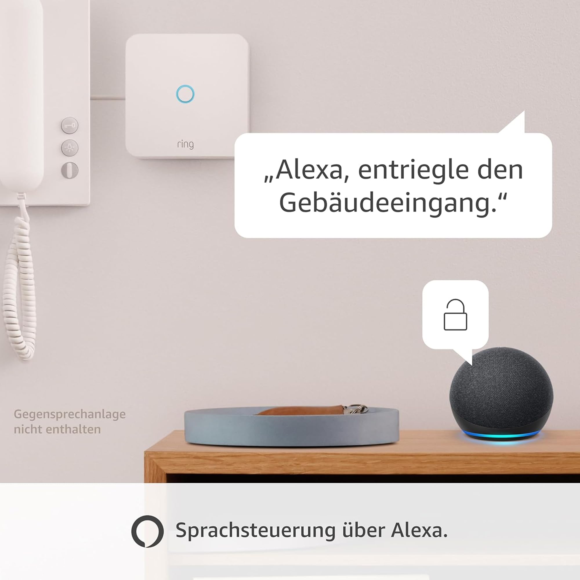 Ring Intercom Audio + Ring Innenkamera 2K von Amazon | Fernentriegelung, automatische Freigabe für Amazon-Lieferungen, Selbstinstallation (kompatible Gegensprechanlage erforderlich) 5
