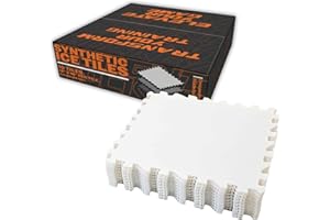 Potent Hockey Synthetic Ice Tiles (10 pcs - 21.6 SQ FT) | Easy-to-Install Skateable Synthetic Ice Tiles for Hockey Training |