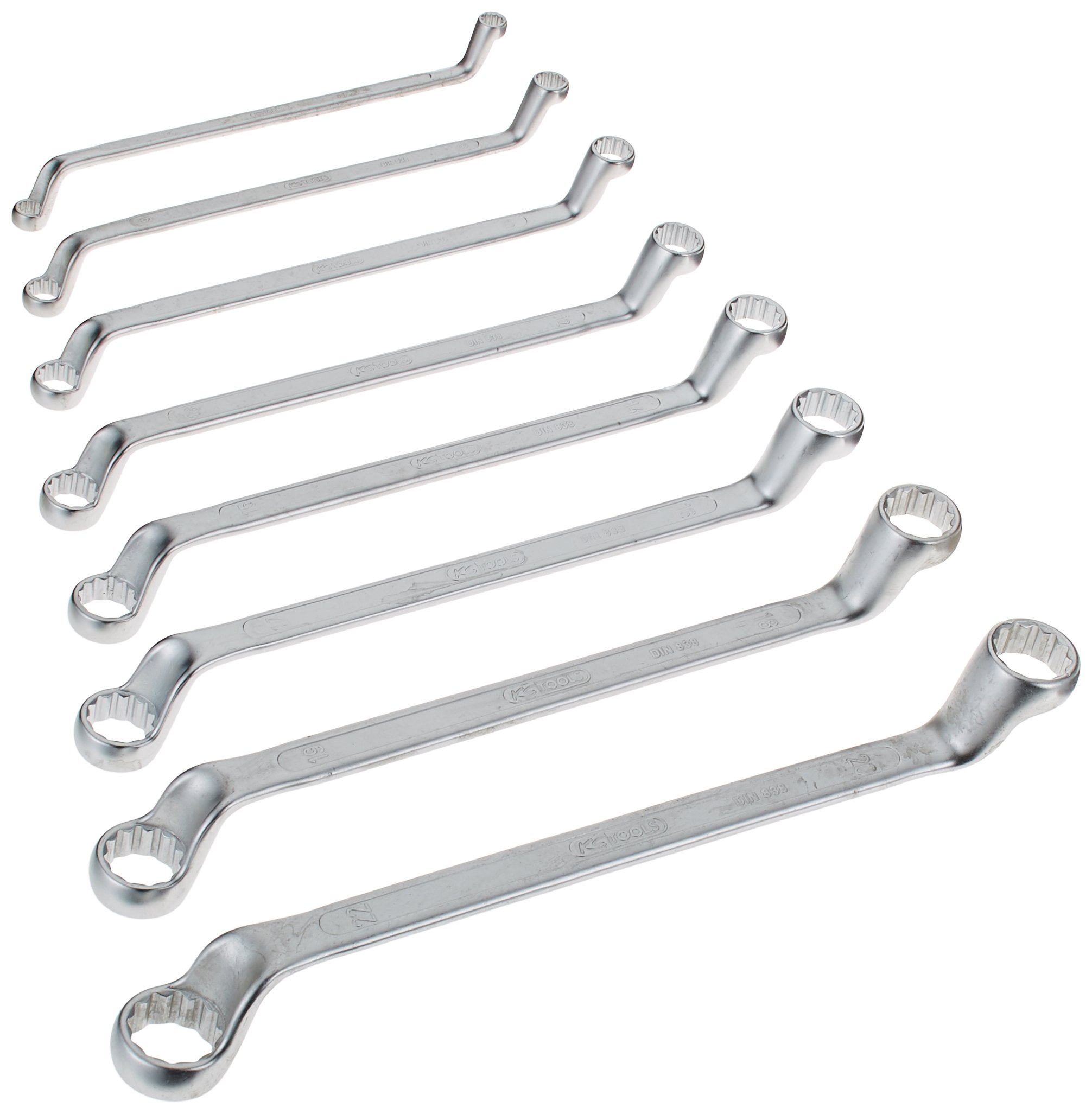 KS Tools 920.0248 Ultimate Plus Ring Spanner Set Offset (8 Pieces)
