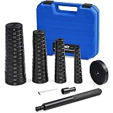 OMT Bushing Driver &amp; Transmission Bearing Race Seal Installer Kit | Bush Removal Puller Bearing Press Tool Kit with 18-65mm &amp; 74mm Metric Discs