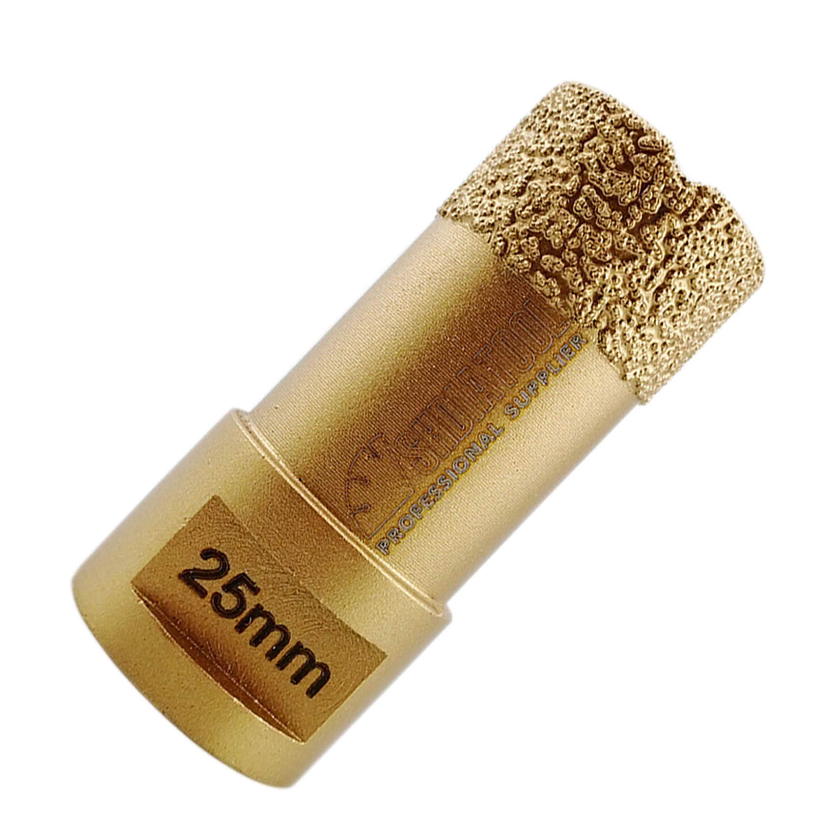 SHDIATOOL Diamond Drill Core Bit Diameter 25mm for Porcelain Tile Granite Marble Dry Drilling