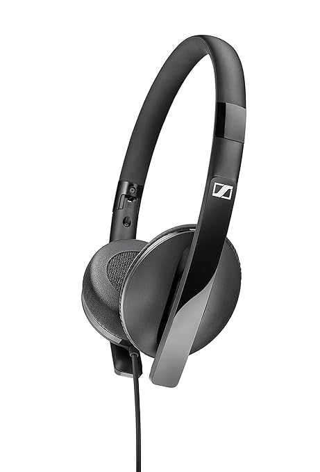 Sennheiser 506718 HD2.20s On-Ear-Kopfhörer (mit geschlossener Bauweise und Inline-Fernbedienung) schwarz