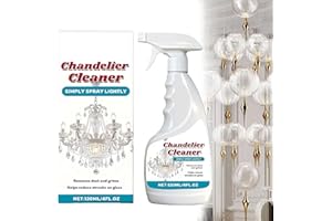120ml Chandelier Cleaner Spray – No-Wipe Drip Dry Formula for Crystal & Glass Chandeliers, Helps Loosen Dirt & Grime, Streak-
