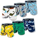 Zebricolo Boys Boxer Briefs - Cotton Boys Underwear, Size 1-18, No Labels, 6PCS