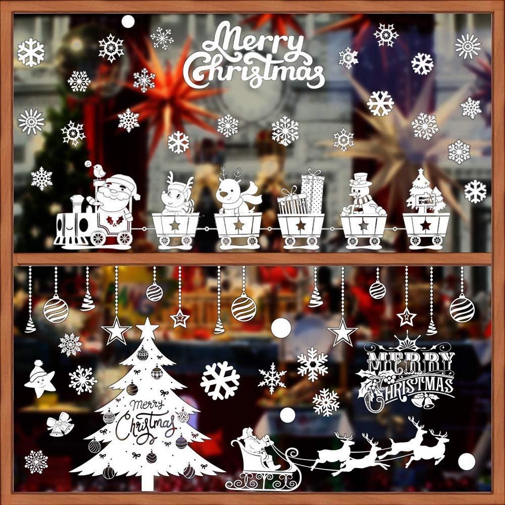 Disegni Di Natale Su Vetro.Buondac 2 Rotoli Adesivi Finestre Natale Fiocco Di Neve Decorativo Murali Natalizie Decorazioni Inverno Vetrina Vetrine Vetro Negozio Bar Amazon It Casa E Cucina