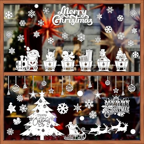 Disegni Di Natale Sui Vetri.Buondac 2 Rotoli Adesivi Finestre Natale Fiocco Di Neve Decorativo Murali Natalizie Decorazioni Inverno Vetrina Vetrine Vetro Negozio Bar Amazon It Casa E Cucina