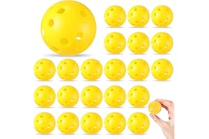 Lunmon 24 Pack Practice Golf Balls 42 mm Limited Flight Plastic Golf Training Airflow Hollow Ball for Driving Range Swing Practice Backyard Indoor Outdoor Home