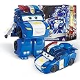 Super Wings Transformable Toys, 5 in Lucie Airplane Transforming Figures Toys, 2 in 1 Mode Rescue Bots Action Figure Toys for 3-5 Year Old Boys Girls, Fun Plane Toys for Toddlers Kids Age 3 4 5 6 7